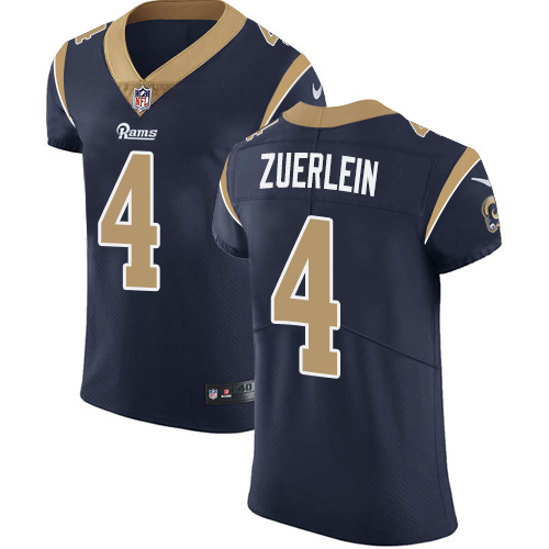 Nike Rams #4 Greg Zuerlein Navy Blue Team Color Men's Stitched NFL Vapor Untouchable Elite Jersey